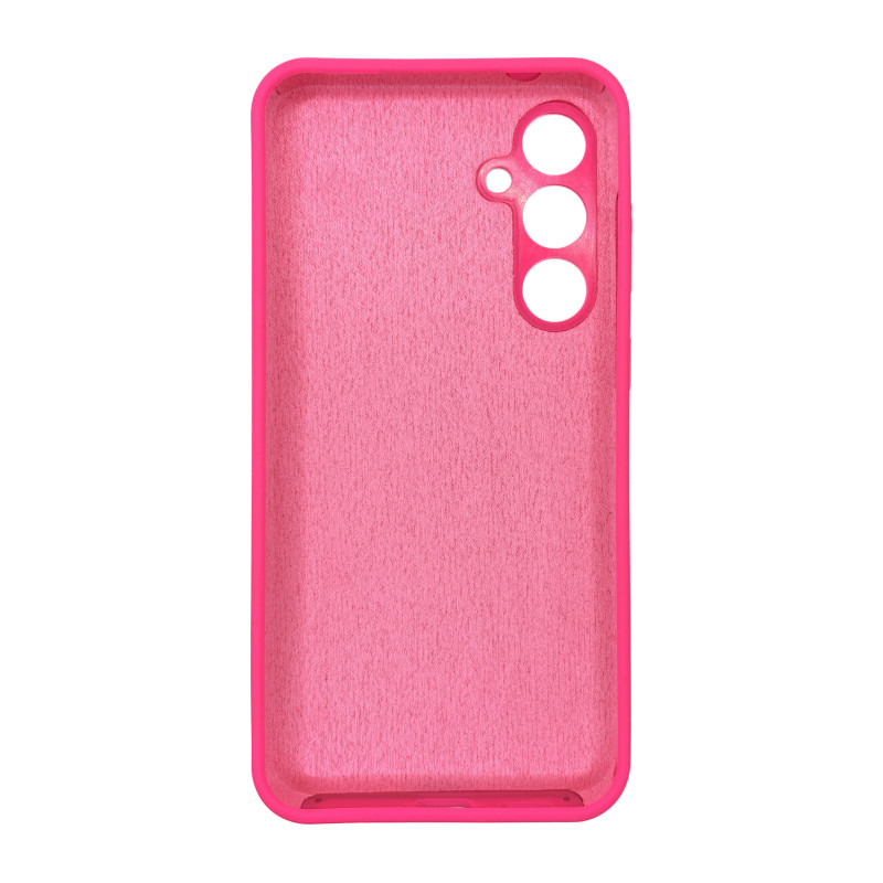 Чехол накладка Silicone Cover Soft Touch ЗК Samsung S23FE Фуксия