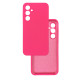 Чехол накладка Silicone Cover Soft Touch ЗК Samsung S23FE Фуксия