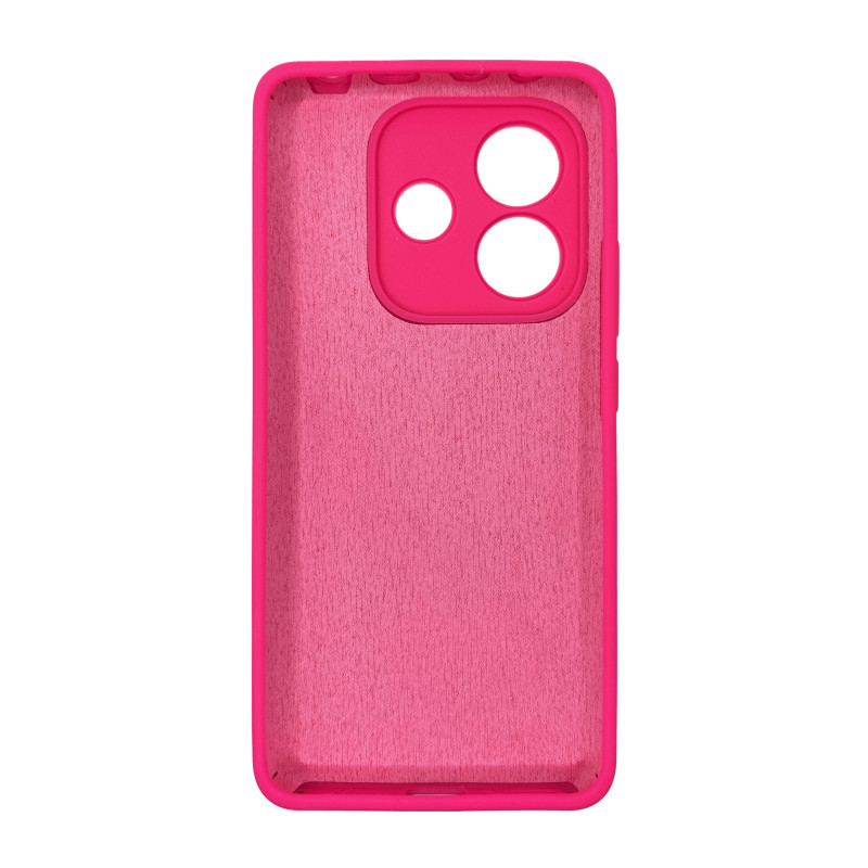 Чохол накладка Silicone Cover Soft Touch ЗК Xiaomi Redmi Note 14 5G Фуксія