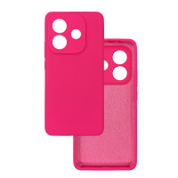 Чехол накладка Silicone Cover Soft Touch ЗК Xiaomi Redmi Note 14 5G Фуксия