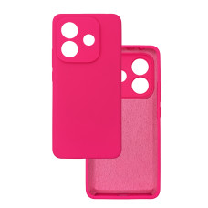Чехол накладка Silicone Cover Soft Touch ЗК Xiaomi Redmi Note 14 5G Фуксия