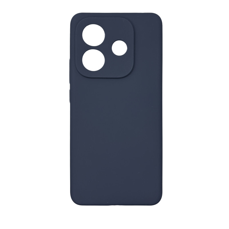 Чехол накладка Silicone Cover Soft Touch ЗК Xiaomi Redmi Note 14 5G Темно-синий