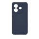 Чехол накладка Silicone Cover Soft Touch ЗК Xiaomi Redmi Note 14 5G Темно-синий
