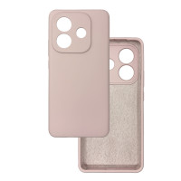 Чехол накладка Silicone Cover Soft Touch ЗК Xiaomi Redmi Note 14 5G Пудра