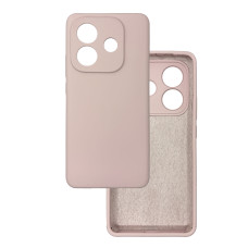 Чехол накладка Silicone Cover Soft Touch ЗК Xiaomi Redmi Note 14 5G Пудра
