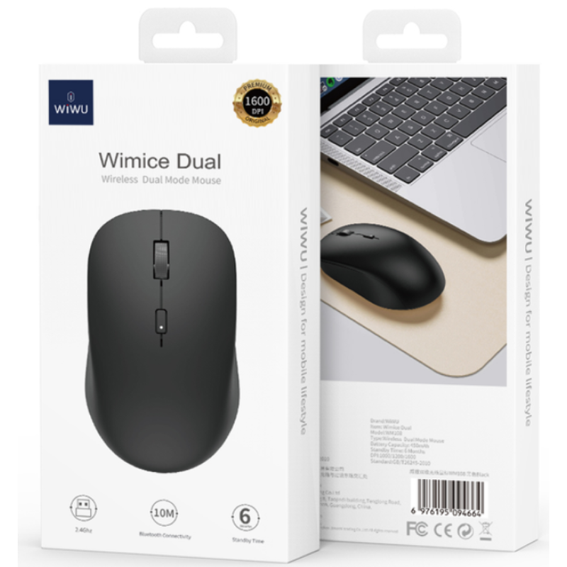 Миша Бездротова WIWU WM108 Black