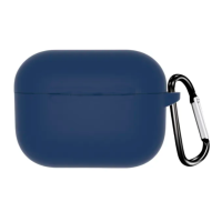 Чохол футляр для навушників AirPods 4 з мікрофіброю Темно-синій