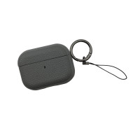 Чохол футляр для навушників AirPods Pro Leather Ring Grey