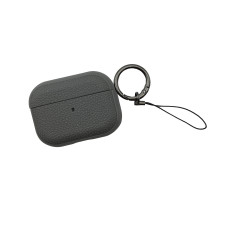 Чехол футляр для наушников AirPods Pro Leather Ring Grey