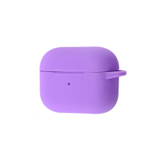 Чехол футляр для наушников AirPods 4 с микрофиброй Лаванда