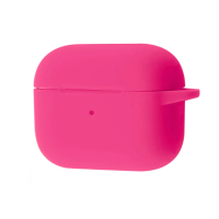 Чохол футляр для навушників AirPods 4 з мікрофіброю Фуксія
