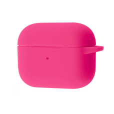 Чехол футляр для наушников AirPods 4 с микрофиброй Фуксия