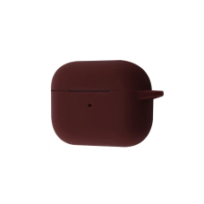 Чехол футляр для наушников AirPods 4 с микрофиброй Бордовый
