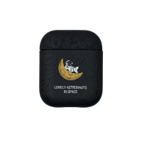 Чохол футляр для навушників AirPods 1/2 Lovely Austronauts Black