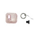 Чохол футляр для навушників AirPods 4 Plastic Lock Pink
