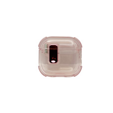 Чехол футляр для наушников AirPods 4 Plastic Lock Pink