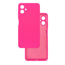 Чехол накладка Silicone Cover Soft Touch ЗК Samsung A06 Фуксия