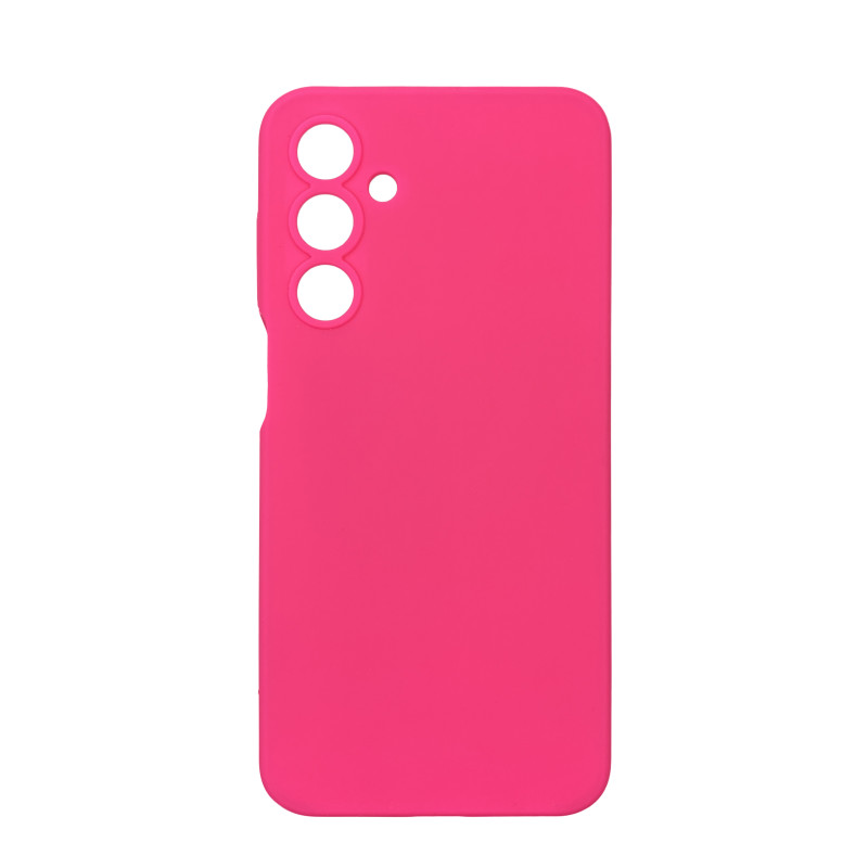 Чехол накладка Silicone Cover Soft Touch ЗК Samsung A16 Фуксия