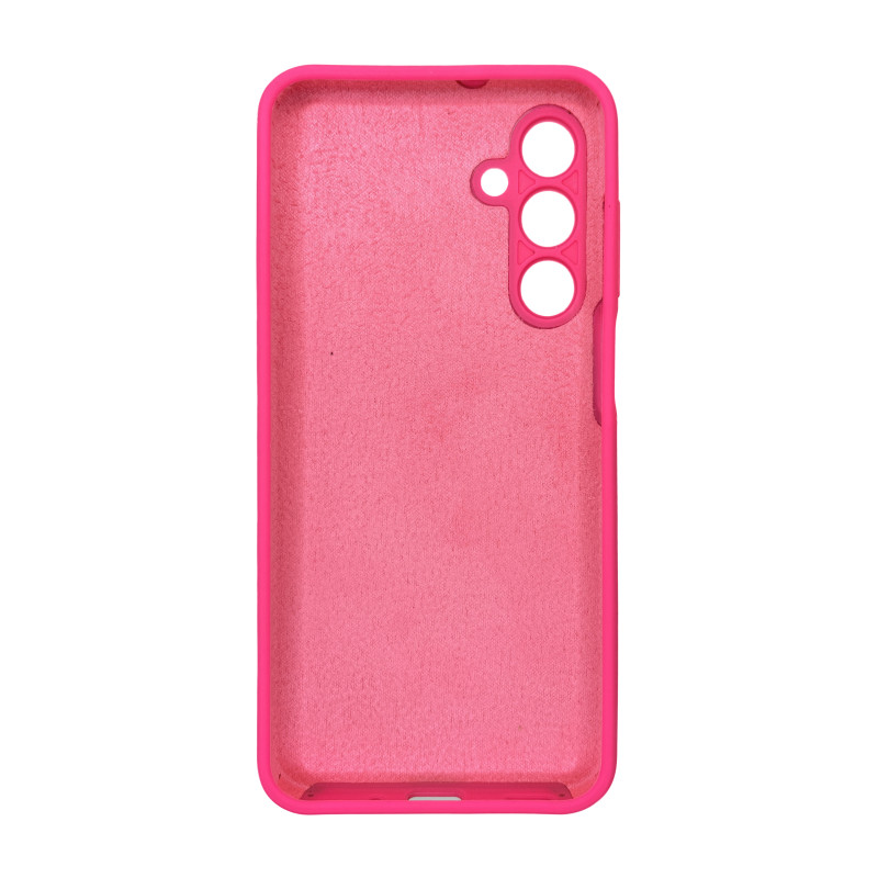 Чехол накладка Silicone Cover Soft Touch ЗК Samsung A16 Фуксия
