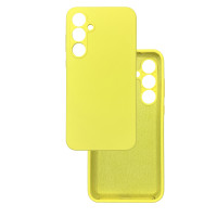 Чехол накладка Silicone Cover Soft Touch ЗК Samsung A55 Желтый