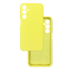 Чехол накладка Silicone Cover Soft Touch ЗК Samsung A25 Желтый