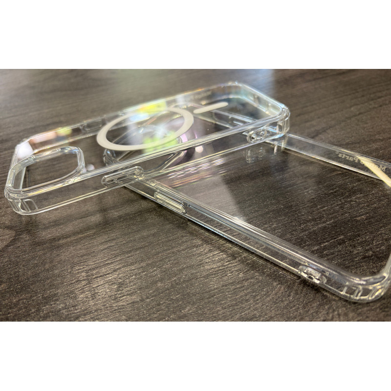Чехол накладка Crystal Clear Protective Case MagSafe iPhone 15 Pro