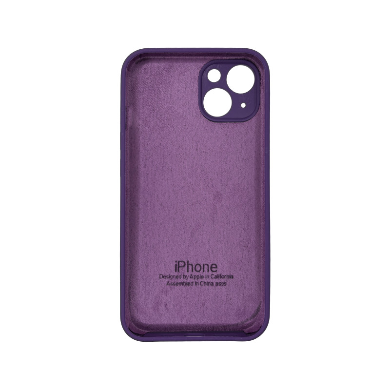 Чехол Silicone Case Camera Protective iPhone 13 Фиолетовый (Grape)