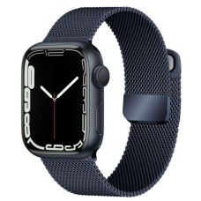 Ремешок Apple Watch металлический Milanese Loop 42/44/45/49 mm Темно-синий (Dark Blue)