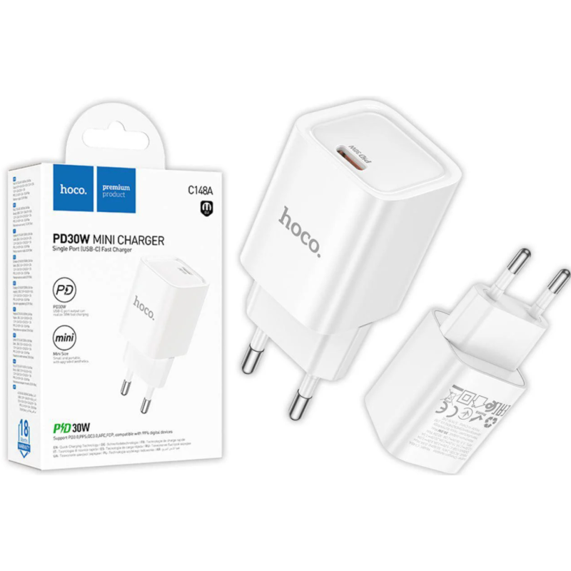 Сетевой адаптер Hoco C148A PD30W White