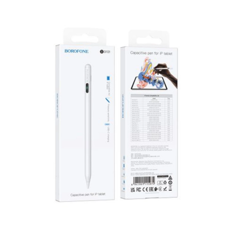 Стилус Borofone BG101 Active Capacitive pen for IPad white