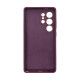 Чехол накладка Silicone Cover Soft Touch ЗК Samsung S25 Ultra Бордовый