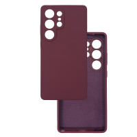 Чохол накладка Silicone Cover Soft Touch ЗК Samsung S25 Ultra Бордовий