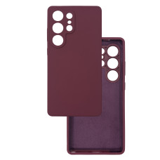 Чохол накладка Silicone Cover Soft Touch ЗК Samsung S25 Ultra Бордовий