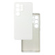 Чехол накладка Silicone Cover Soft Touch ЗК Samsung S25 Ultra Белый