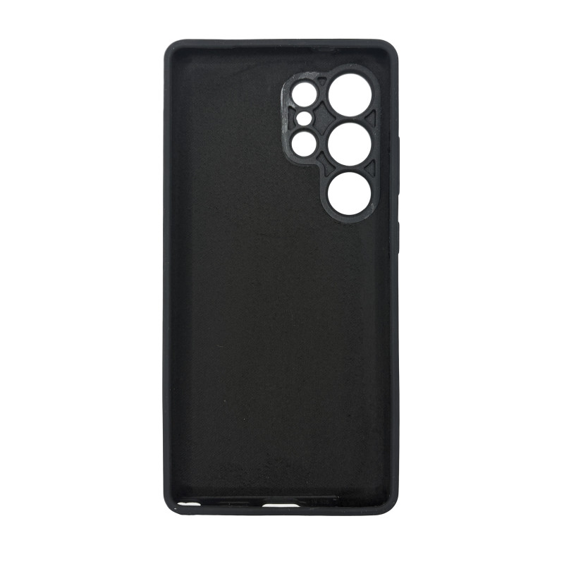 Чехол накладка Silicone Cover Soft Touch ЗК Samsung S25 Ultra Черный