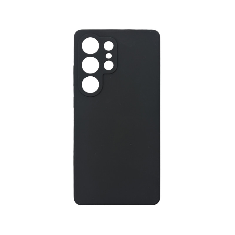 Чехол накладка Silicone Cover Soft Touch ЗК Samsung S25 Ultra Черный