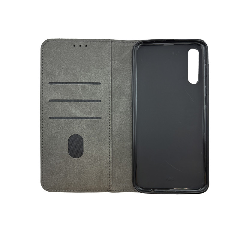 Чохол книжка Business leather Samsung A50/a30s Сірий