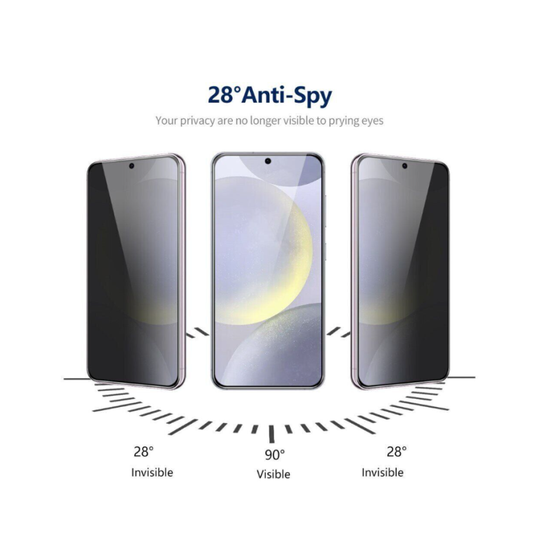 Защитное стекло Samsung A36 / A37 / A56 / A57 / S24 FE / S25 FE Антишпион Premium
