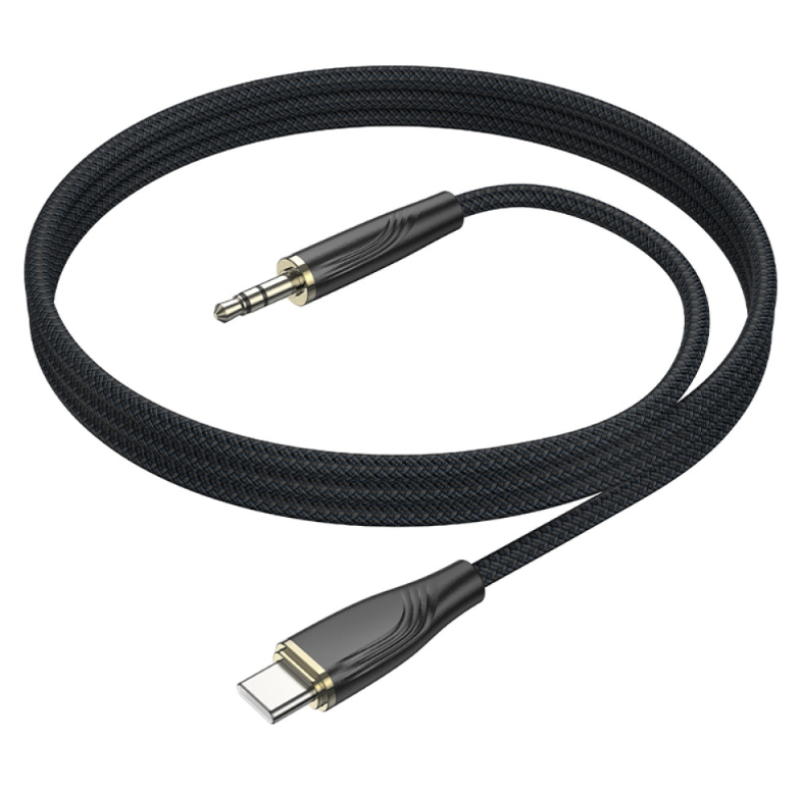 Кабель AUX Borofone BL23 audio Type-C to 3.5mm 1m Black