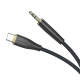 Кабель AUX Borofone BL23 audio Type-C to 3.5mm 1m Black