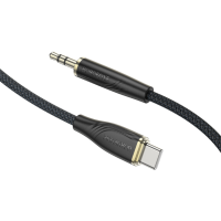 Кабель AUX Borofone BL23 audio Type-C to 3.5mm 1m Black
