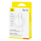 Кабель USB-C to Lightning Baseus Silky Series PD 20W 1m Білий