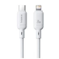 Кабель USB-C to Lightning Baseus Silky Series PD 20W 1m Белый