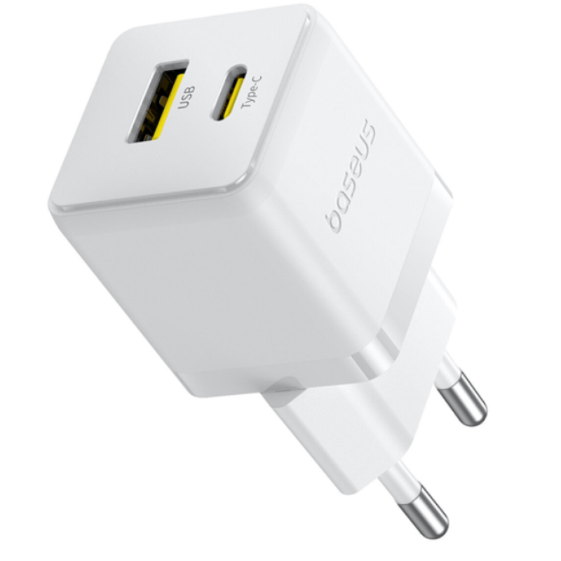 Зарядний пристрій Baseus Palm Fast Charger Type-C-Type-C 30W (Cable 60W) White