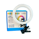 Кольцевая светодиодная Led Лампа Mini LJJ-20 RGB 8inch на прищепке с креплением для телефона