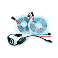 Світлодіодна стрічка LED WS2812 RGB 5m 90Led, 5V USB з Bluetooth контролером і пультом управління