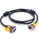 Кабель VGA (M) - VGA (M) 1.5m Черный