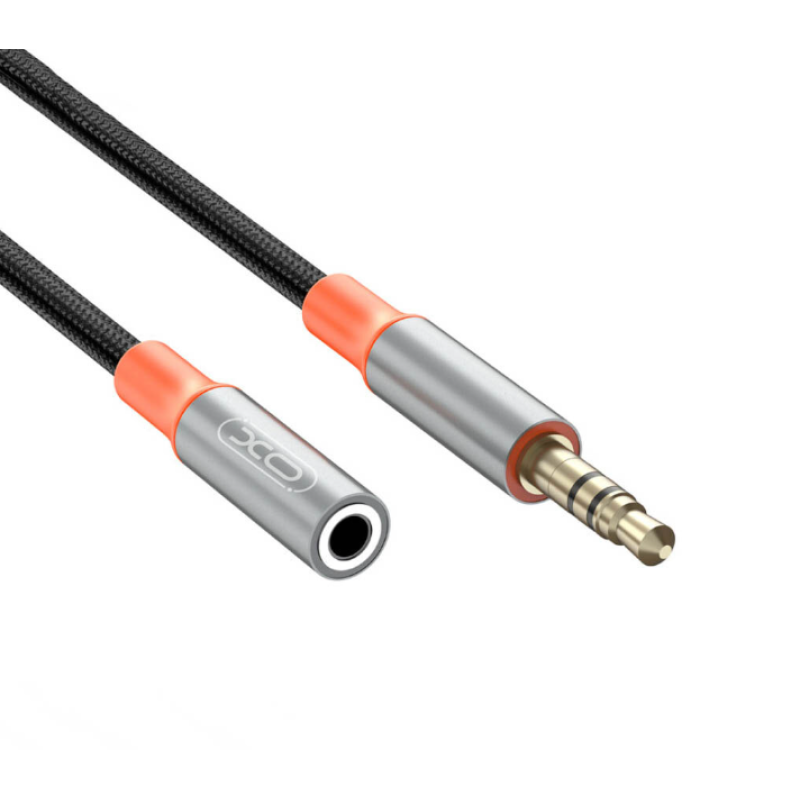 Кабель AUX XO NB-R269A 3.5mm male to 3.5mm female 1m