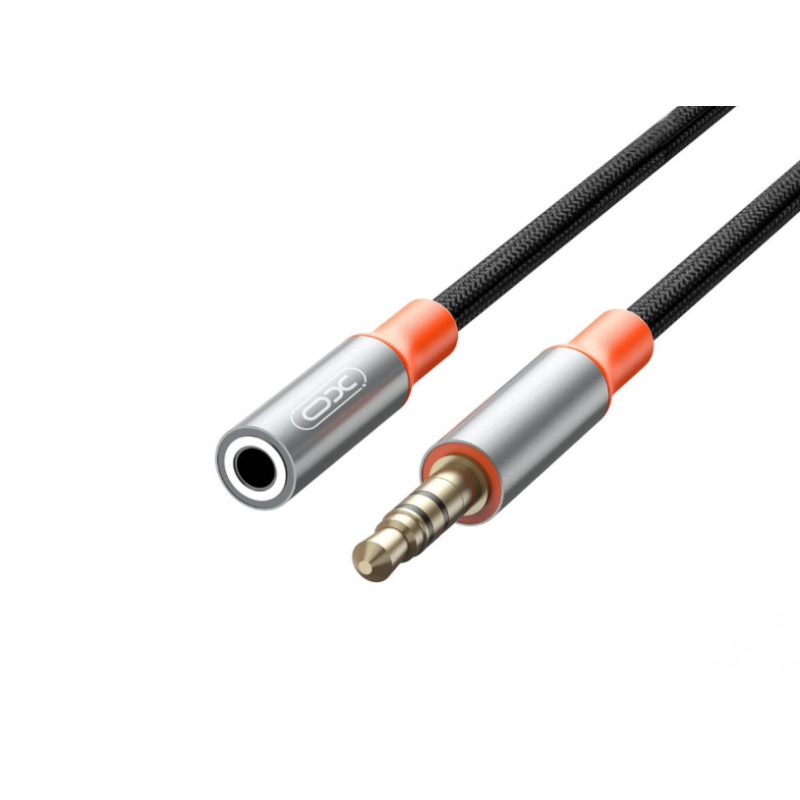 Кабель AUX XO NB-R269A 3.5mm male to 3.5mm female 1m