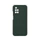 Чехол накладка Silicone Cover Soft Touch ЗК Xiaomi Redmi 10 темно-зеленый
